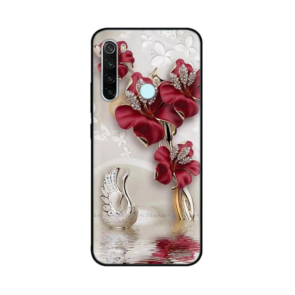 Per Xiaomi Redmi Note 8T Custodia Fantasia Protezione Completa Morbido Silicone Liquido Cover Cartone Animato per Redmi Note 8T Note8T Guscio Fundas