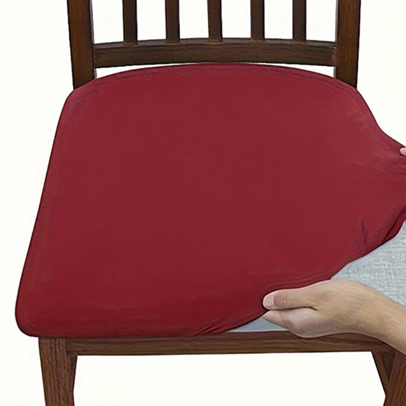 

1pc Solid Color High Elastic Chair Cover Soft Chair Seat Covers Comfortable Chair Slipcover Minimalist Style Chair Protective Cover 1pcs chair cover