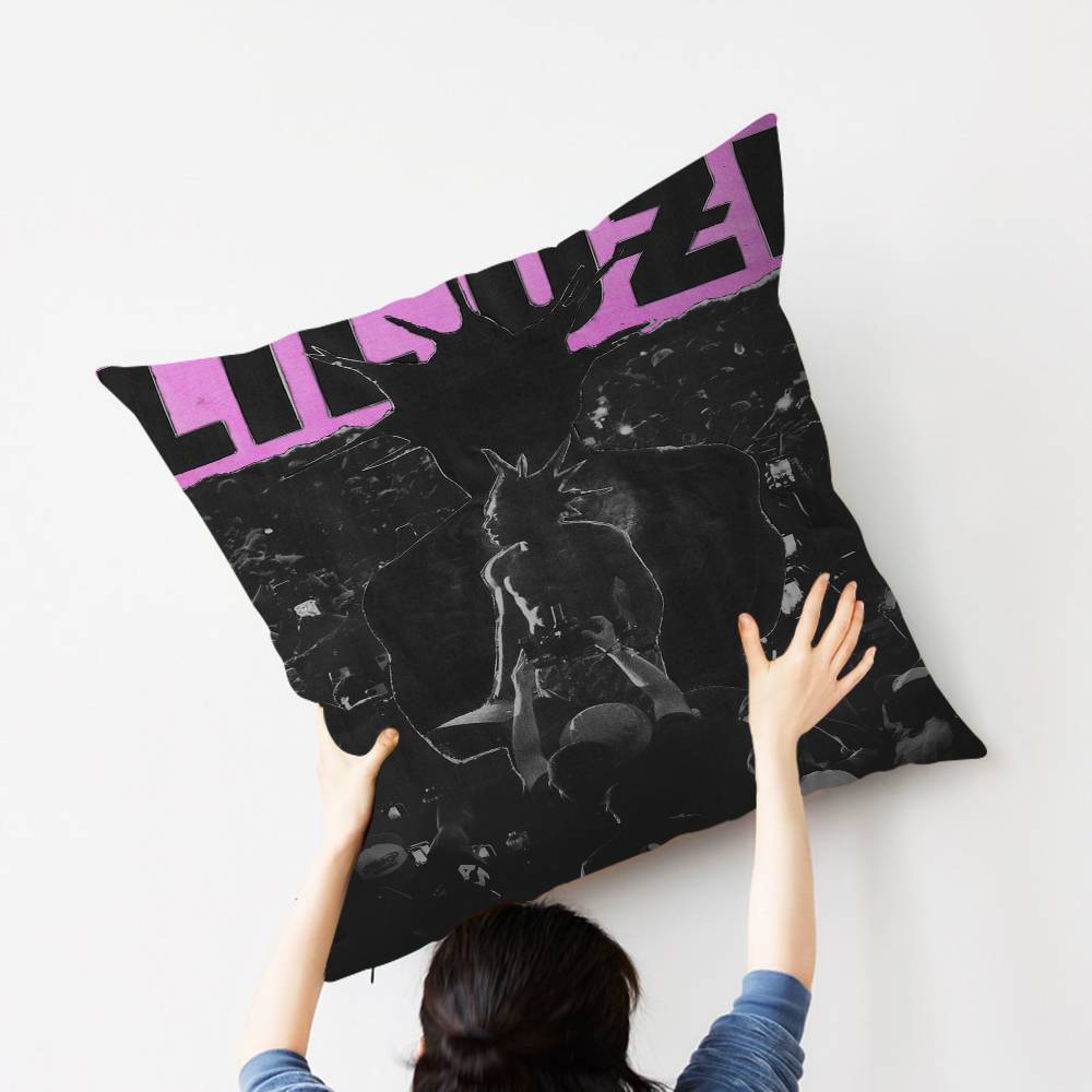 Hip Hop Rapper L-Lil-Uzi-V-Verts Personalized Picture Text Home Decorative Pillows Household Gifts 45x45cm