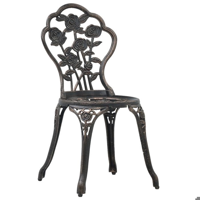 Ensemble de bistro - vidaXL - 47858 - Aluminium coulé - 1 table et 2 chaises - Design élégant