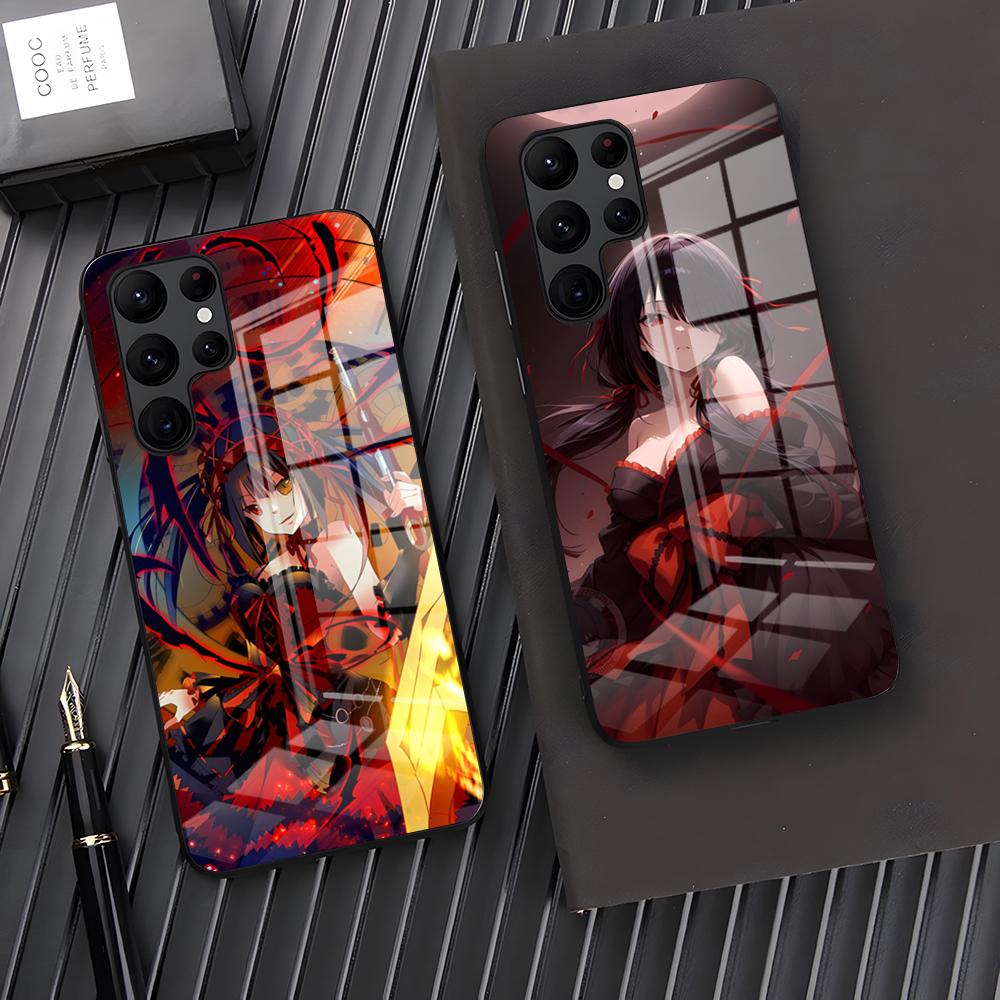 Game Date A Live Phone Case For Samsung S26 S25 Plus S20 S20 Plus S22 Ultra S23 FE S21 Plus S21 Ultra Glass Cover