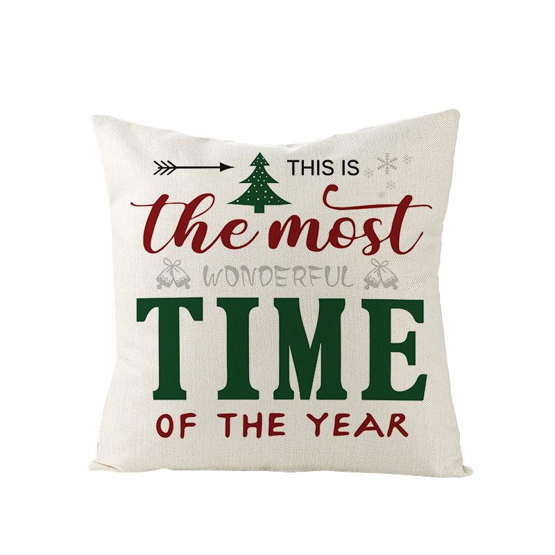 New Christmas Pillow Cover Nordic Farmhouse Pastoral Christmas Sofa Pillow Cushion Cover