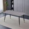 Modern Minimalist Italian Rock Slab Dining Table Set for Small Apartments