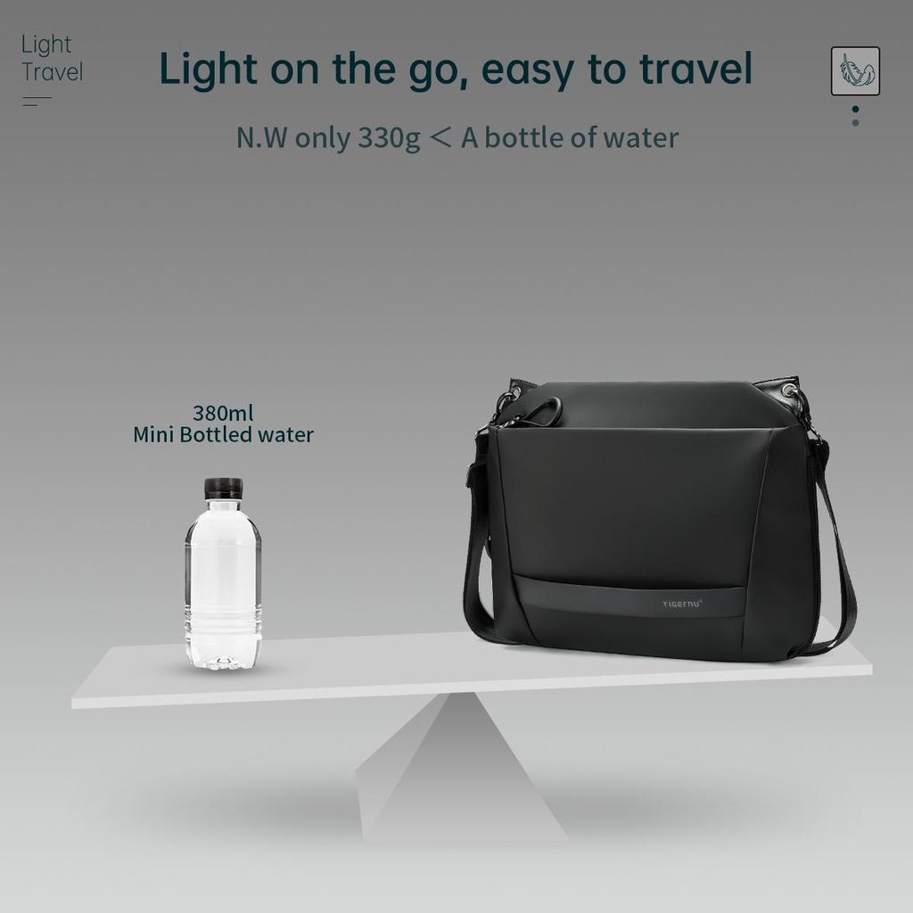 Tigernu Męska torba typu Crossbody 9-calowa torba na tablet Torby na ramię dla mężczyzn Moda Torba z możliwością rozbudowy Torebka Torby na ramię na studia