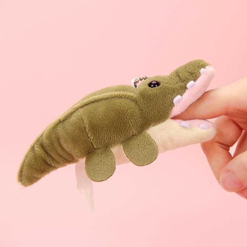 Cartoon Cute Red Green Crocodile Plush Toy Pendant For Childrens Room Decor