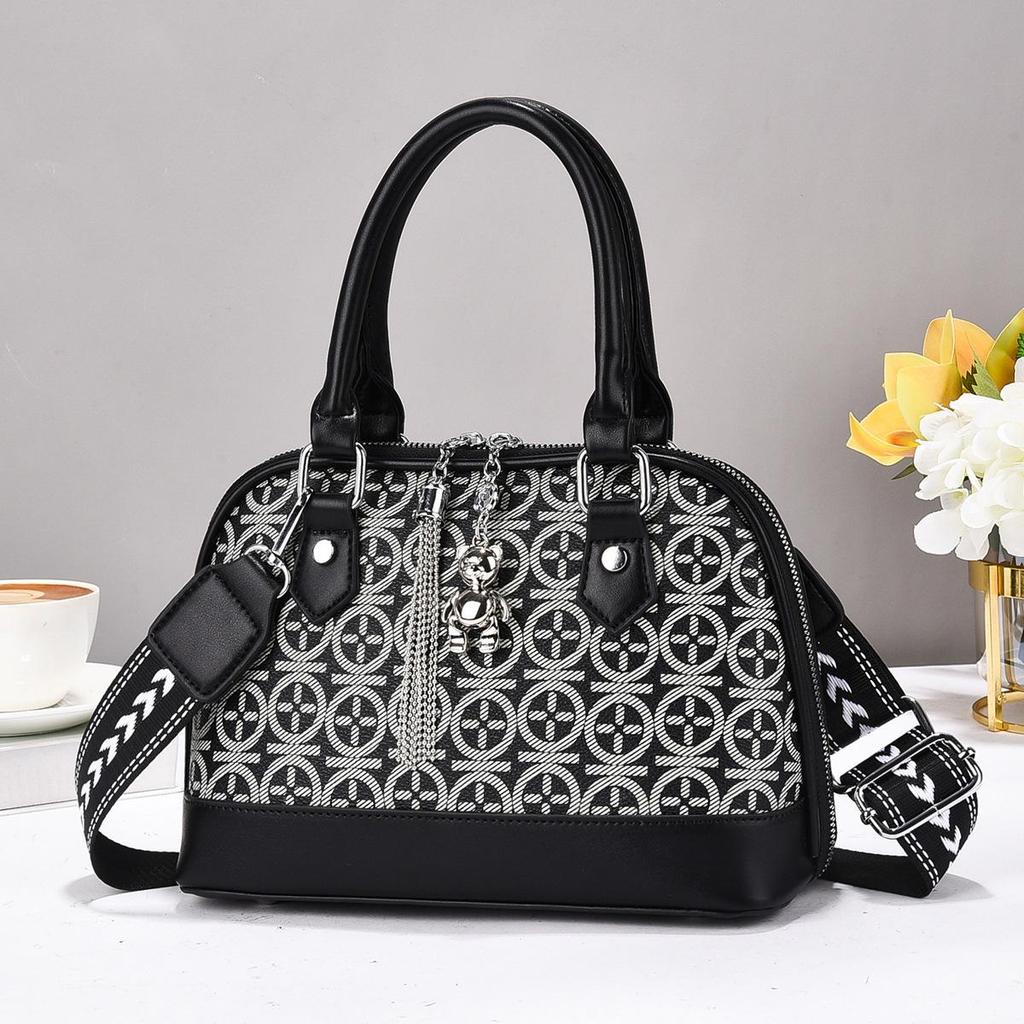 Women's Retro Print Crossbody Tote - European & American Fashion Versatile Shoulder Bag