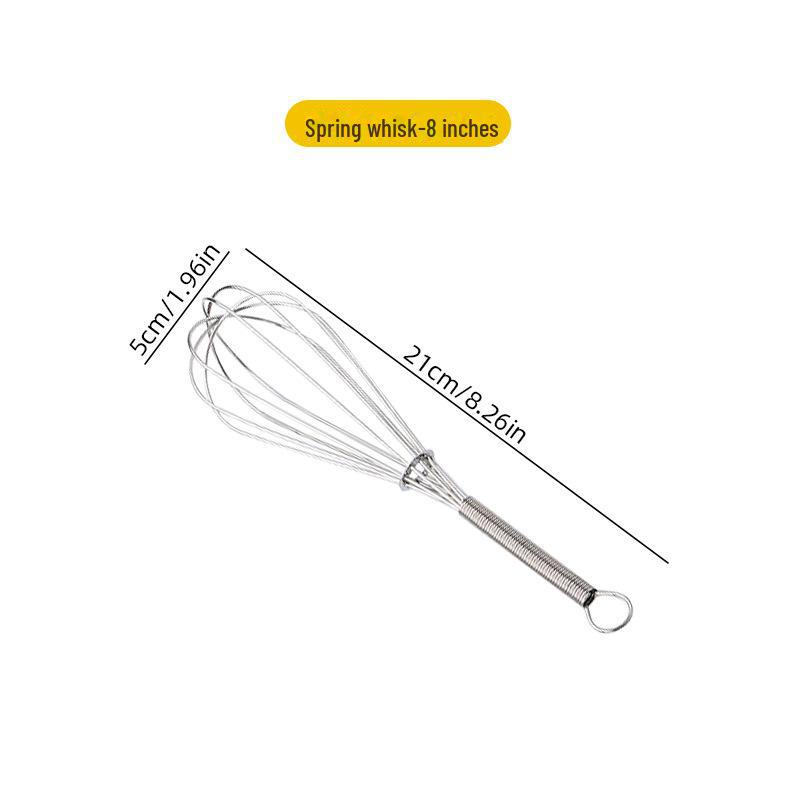 Stainless Steel Handheld Egg Beater & Milk Frother