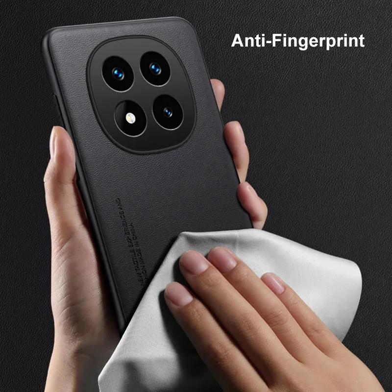 Texture Skin-friendly Leather Case For Redmi Note 15 14 Pro Plus 5G 15C 14C A5 Soft Edge Anti-fingerprint Shockproof Back Cover