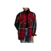 Polo Ralph Lauren Plaid Twill Cotton Long Sleeve Shirt Loose Fit Women Shirts Red WMPOSHTNDO20692-600