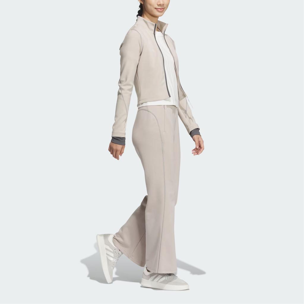 Adidas FW24 FUSTL W P SWT2 Sports Casual Pullover Long Sleeve Sweatshirt Women Sweatshirt Yellow Dark-Gray JM6212