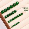 Handmade Natural Green Agate Beads for DIY Jewelry, Bracelets, and Necklaces