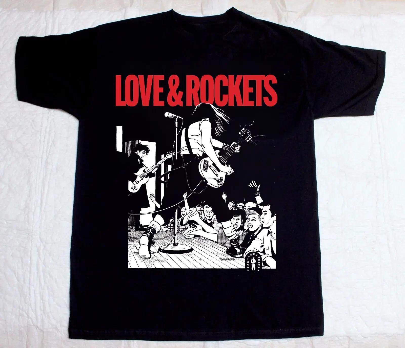 Men s and Women s T-shirts Love and Rockets Band Short Sleeve T Shirt XXXL