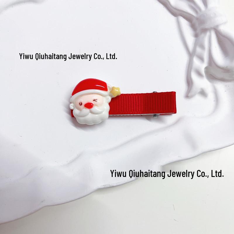 Christmas Hair Clip & Headband Set: Antlers, Snowman, Santa Claus Party Accessories