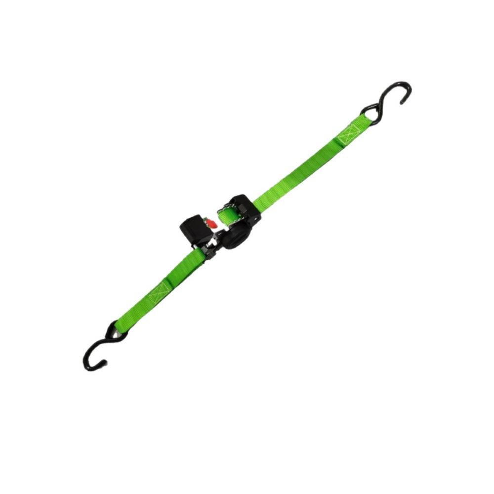 Solid Ratchet Structure Retractable Ratchet Tie Down Straps Ratchet Tie Down  Outdoor Use зелёный