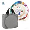 Portable Crochet Storage Bag Multiple Compartments Padded Interior Cross Stitch Thread Storage Zipper Closure Double Handles
