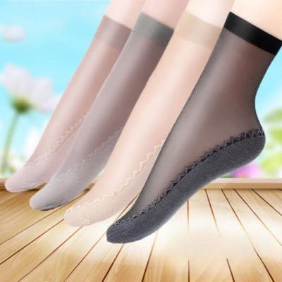 5/10/20 Pares de Meias Femininas Meias de Algodão Solado Meias de Cano Médio Curtas Primavera e Verão Absorventes de Suor Meias Antiderrapantes
