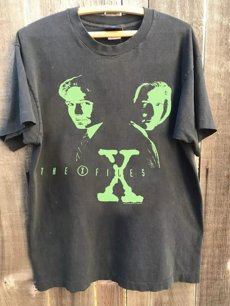 

The XFiles Movie Graphic Retro Classic Charcoal Color Unisex Tshirt Reprint Unisex T-Shirt S