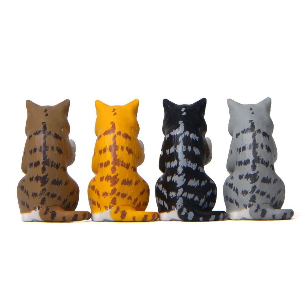 Cartoon Beer Cat Figures Mini Cat Statue Toy Funny Cat Center Console Ornaments  Home Decor