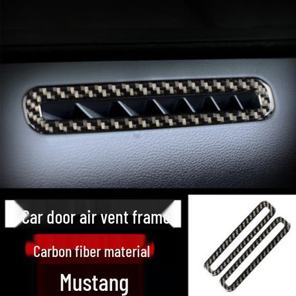 Ford Mustang Kohlefaser Interieur Zierleisten-Set: Konsole, Lenkrad, Schalthebel, Lüftungsdüse