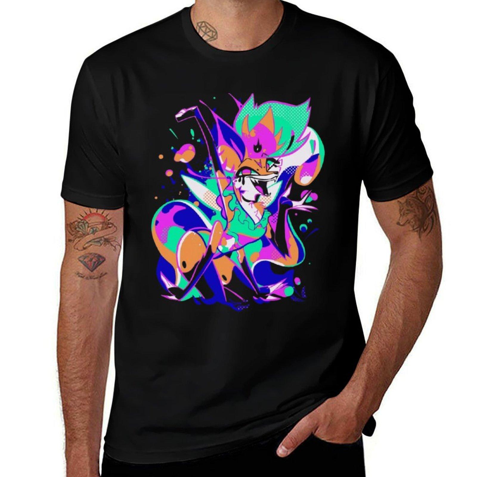 

Helluva Boss Queen Bee / Beelzebub Summer Splatter Pop Art T-Shirt anime figures customs design your own customs mens t shirts 4XL