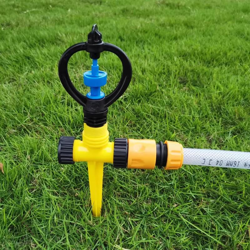 Rotary Garden Irrigation Nozzle: Plastic & Zinc Alloy for Lawn and Agricultural Watering