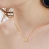 NUOY (925 Silver) Gold Heart Necklace