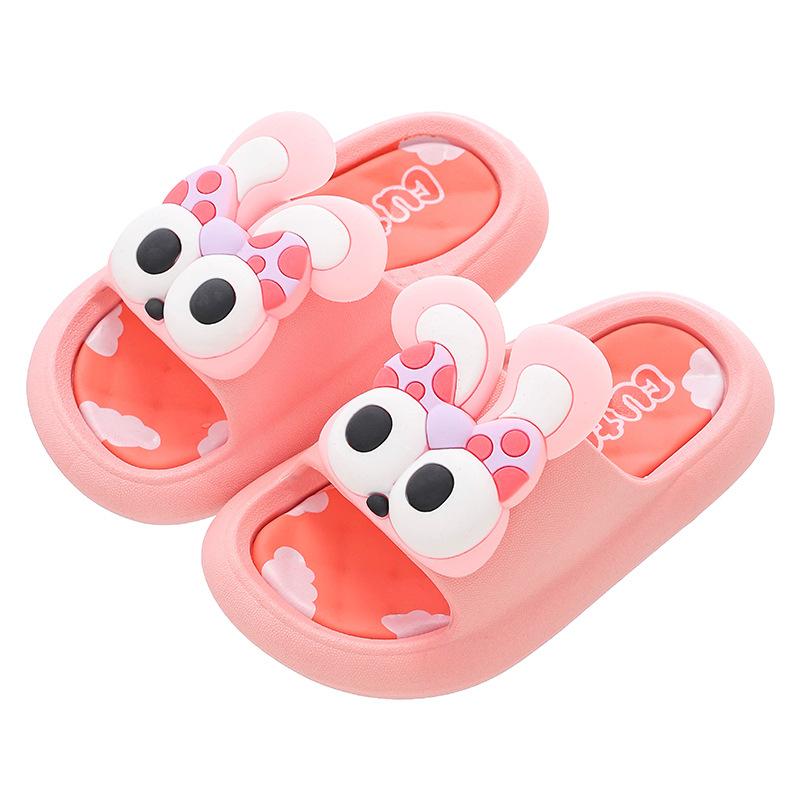Children's Slippers Summer Boys and Girls Parent-Child Indoor and Outdoor Non-Slip Home Kids Baby Cute Princess Bathing Sandals