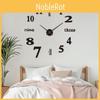 3d Wall Modern Clock Mirror Sticker Acrylic Number Clocks For Home Decoration