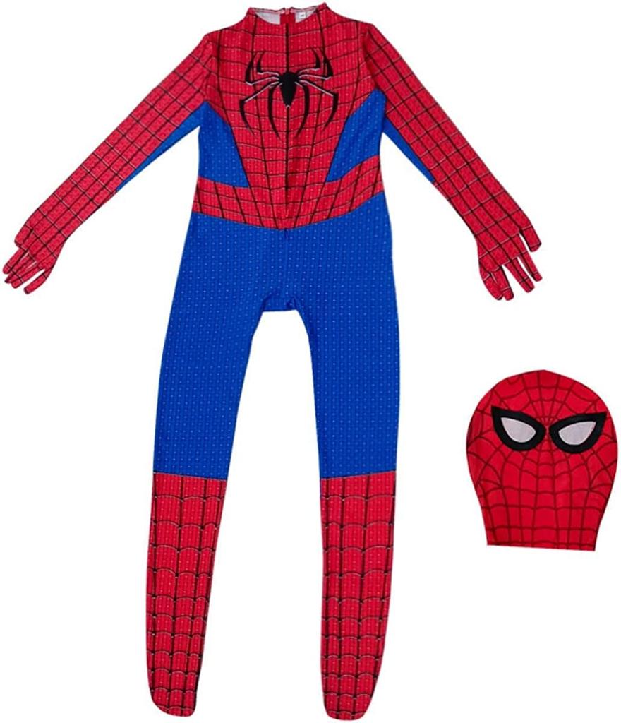 Spider Cosplay Samostatné Oblečení Kostým Měkká Elasticita Dětský Halloween Cosplay Celotělový Zentai Chlapci 3D Tisk Bojová Uniforma Převlek Kostým Události