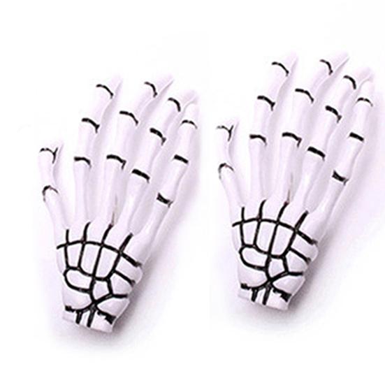 

Мода панк череп лапа шпилька преувеличенный череп кости руки когти украшения для волос