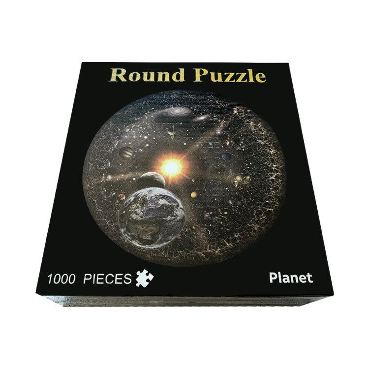Starry Sky Space Traveler 1000-Piece Puzzle: Earth, Moon, Rainbow
