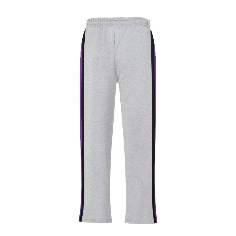 Summer new men's colour blocking casual trousers large size trousers Slim breathable trousers fashionable