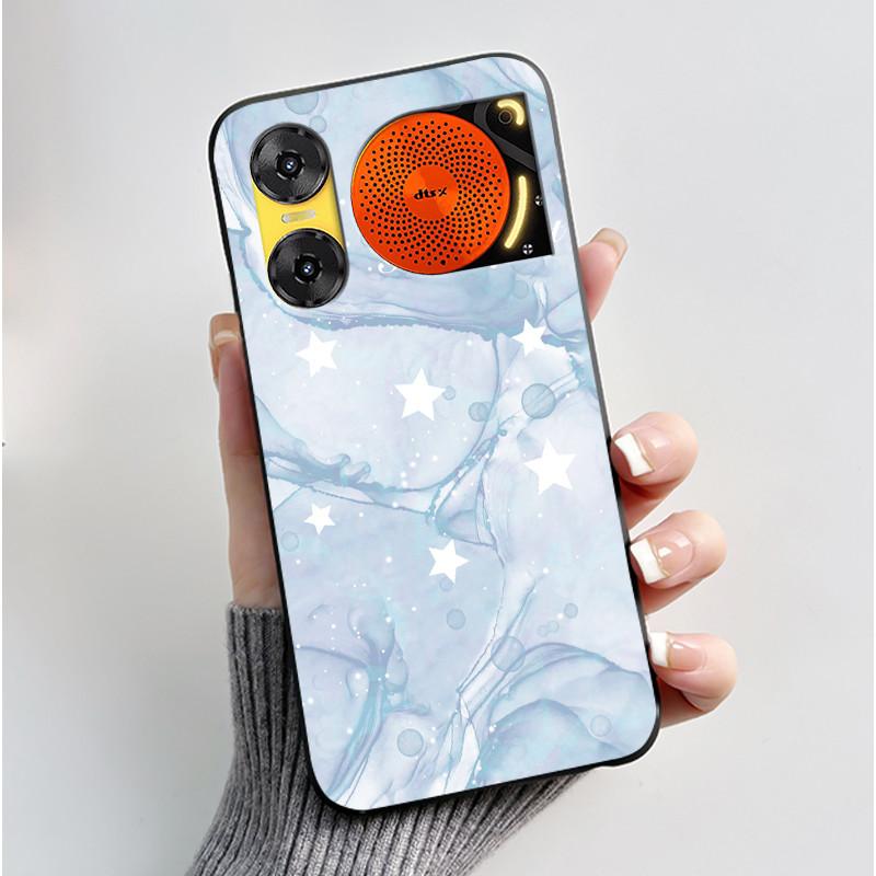 Custodia per Telefono Per ZTE Nubia Music 2 Custodia Z2460 Z2353 Estetica Gatto Carino Astronauta Nera Morbida TPU Silicone Copertura Protettiva Integrale