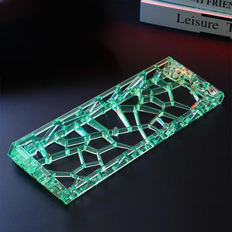 GH60 Hollow Transparent Keyboard Shell, Universal 60% Layout Case For Mechanical Keyboard DIY Custom Accessories