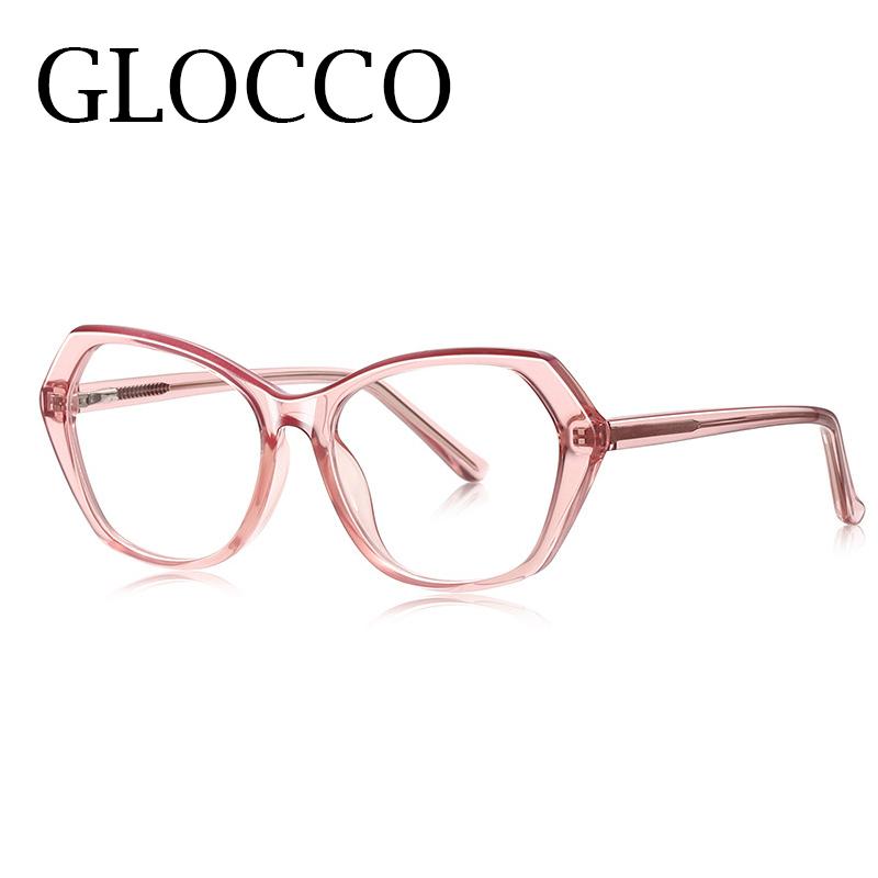New Vintage Transparent Computer Reading Glasses Frame Women Men Polygon TR90 Anti Blue Light Presbyopia Eyeglasses