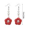 1 Pair Minimalist Punk Hip Hop Geometric Pearls Flower Earrings Hyperbole Cool Earrings for Women Aesthetic Ear Jewelry