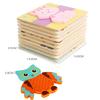 Children's 3D Wooden Animal Puzzle Board - Educational Toy for Early Learning