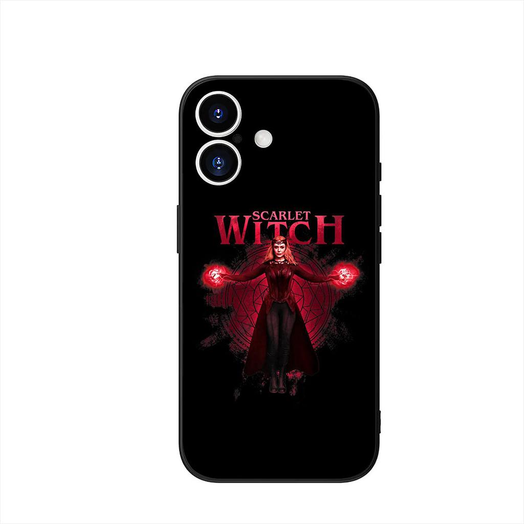 Scarlet Witch Marvel Wallpaper Cover Phone Case for Apple iPhone 16 15 14 Plus 13 12 Mini 17 Pro Max + 16E Air 16+ ProMax