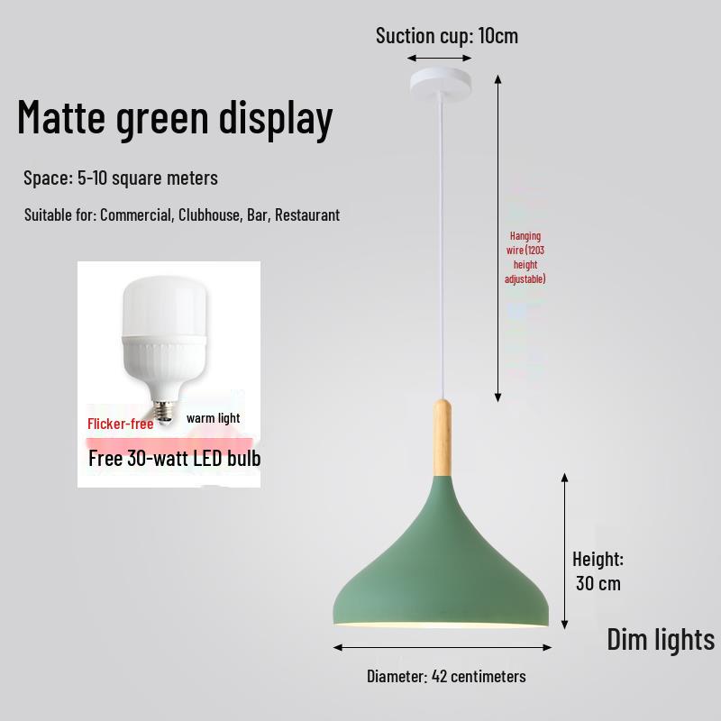 Modern Industrial Style Dining Chandelier with Creative Art Lampshade for Hot Pot/Fruit/Rice Shops