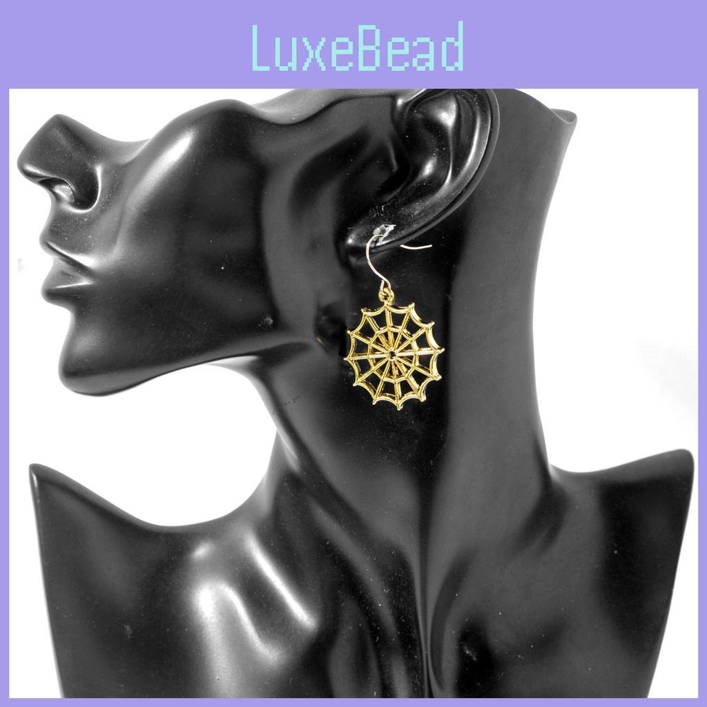 And Chic Gold Silver Spider Web Earrings Alloy Hollow Out Design Women For