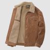 Corduroy Jacket Men's Autumn and Winter New Versatile Plus Velvet Thickened Jacket Men's Business Casual Handsome Cotton Jacket