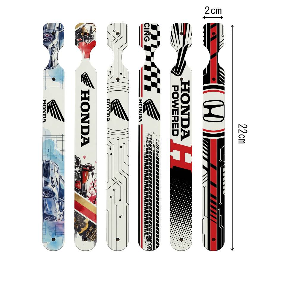 FOR HONDA RACING RIDE PU Leather Keychain Minimalist Key Holder Durable Key Organizer Car Keys Bag Accessories Gift LK6 