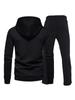 Men's Outfit Set Solid Long Sleeve Hoodie and Drawstring Sweatpants 2-piece Set for Spring Summer Outdoor Jogging Gym Workout