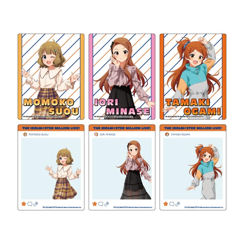 THE iDOLMSTER MILLION LIVE 02 Повседневная версия. [Оригинальная иллюстрация] Акриловая коробка для карточек из 6 штук