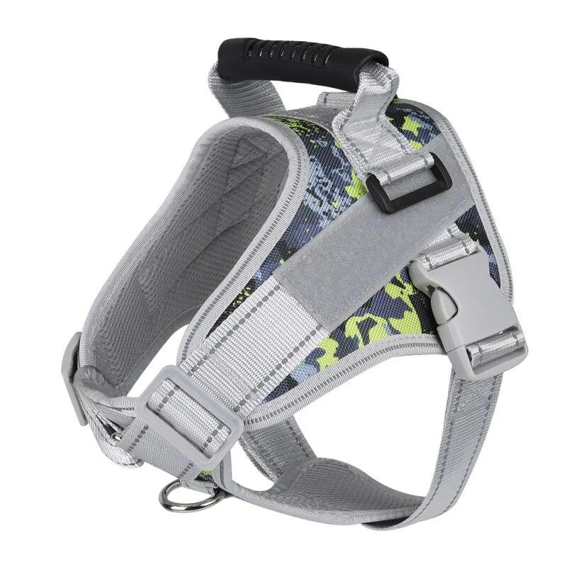 Haustiergeschirr für mittelgroße bis große Hunde, verstellbarer Brustgurt, reflektierende Hundegeschirre, Haustier Outdoor Spaziergang Trainingsweste, Hundezubehör