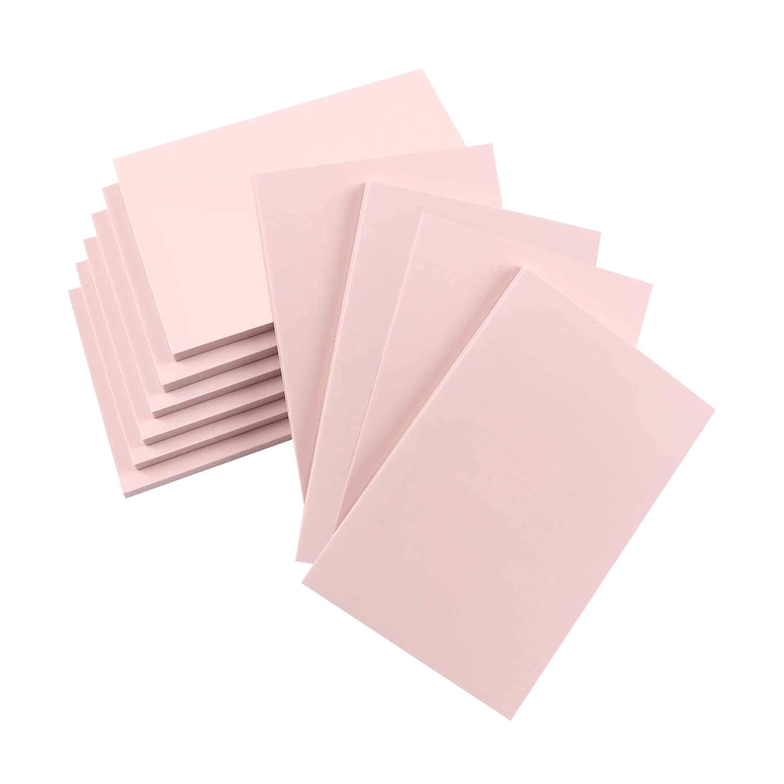 10Pcs Rubber Carving Blocks Stamp Making Rubber Stamp Sheet Ink Pad Linoleum Block Engraving Block for Printmaking Scrapbook розовый