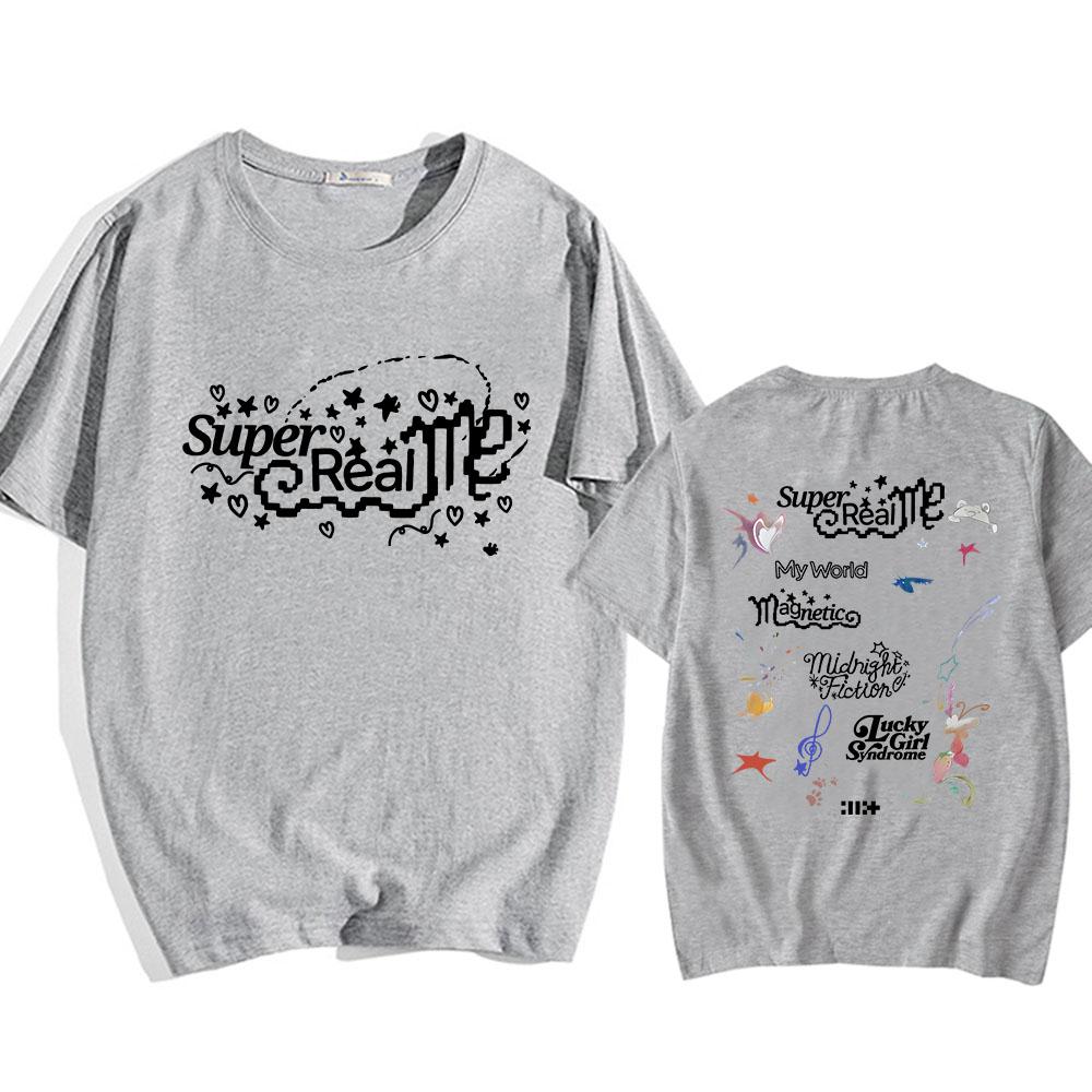 ILLIT Girlband T-Shirt Sommer Baumwolle Damen Herren T-Shirt Streetwear Koreanischer Stil Grafikdruck T-Shirts Hombre Ästhetisch