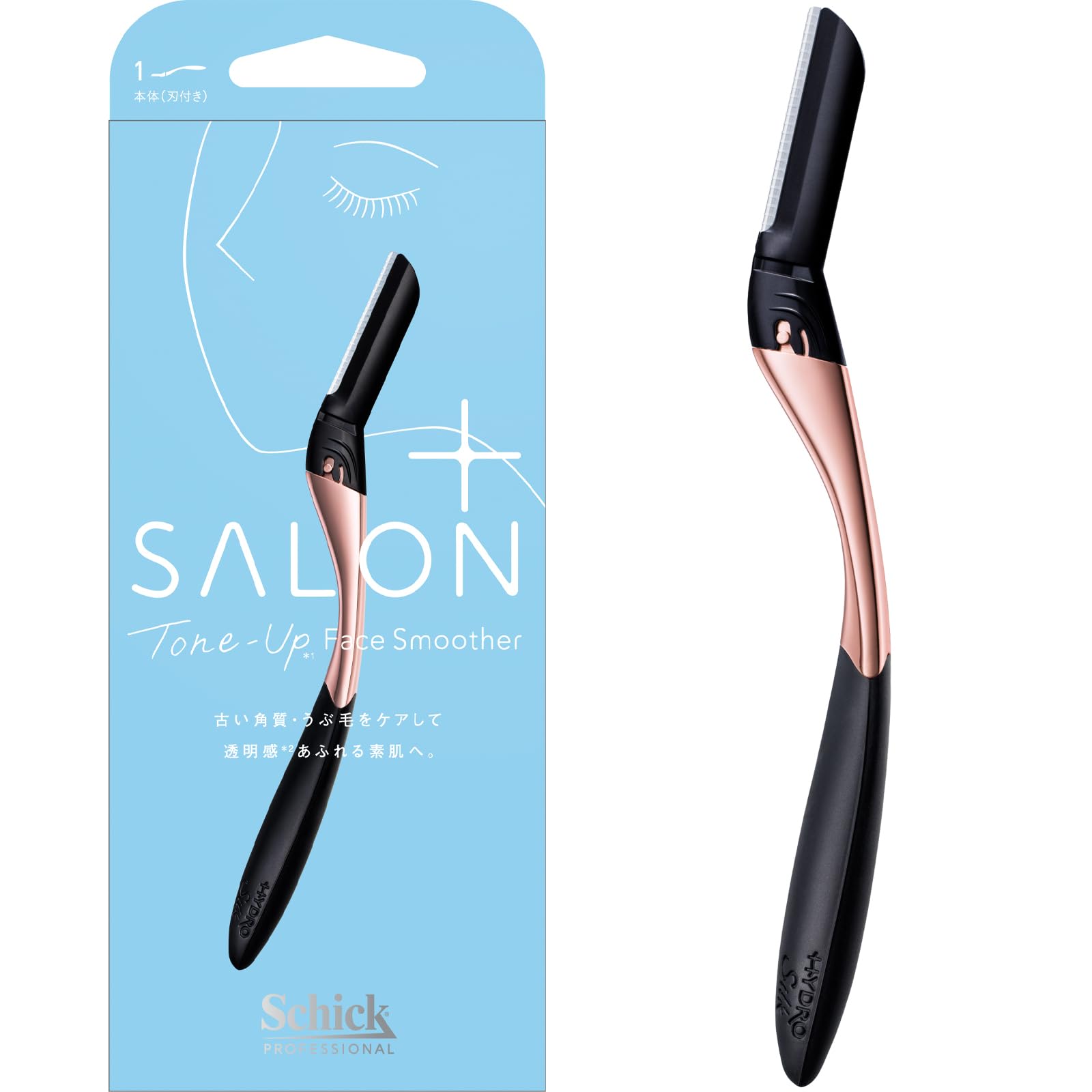 Schick Salon Plus Держатель для бритвы-сглаживателя лица Tone-Up (с лезвием) - Женский чёрный
