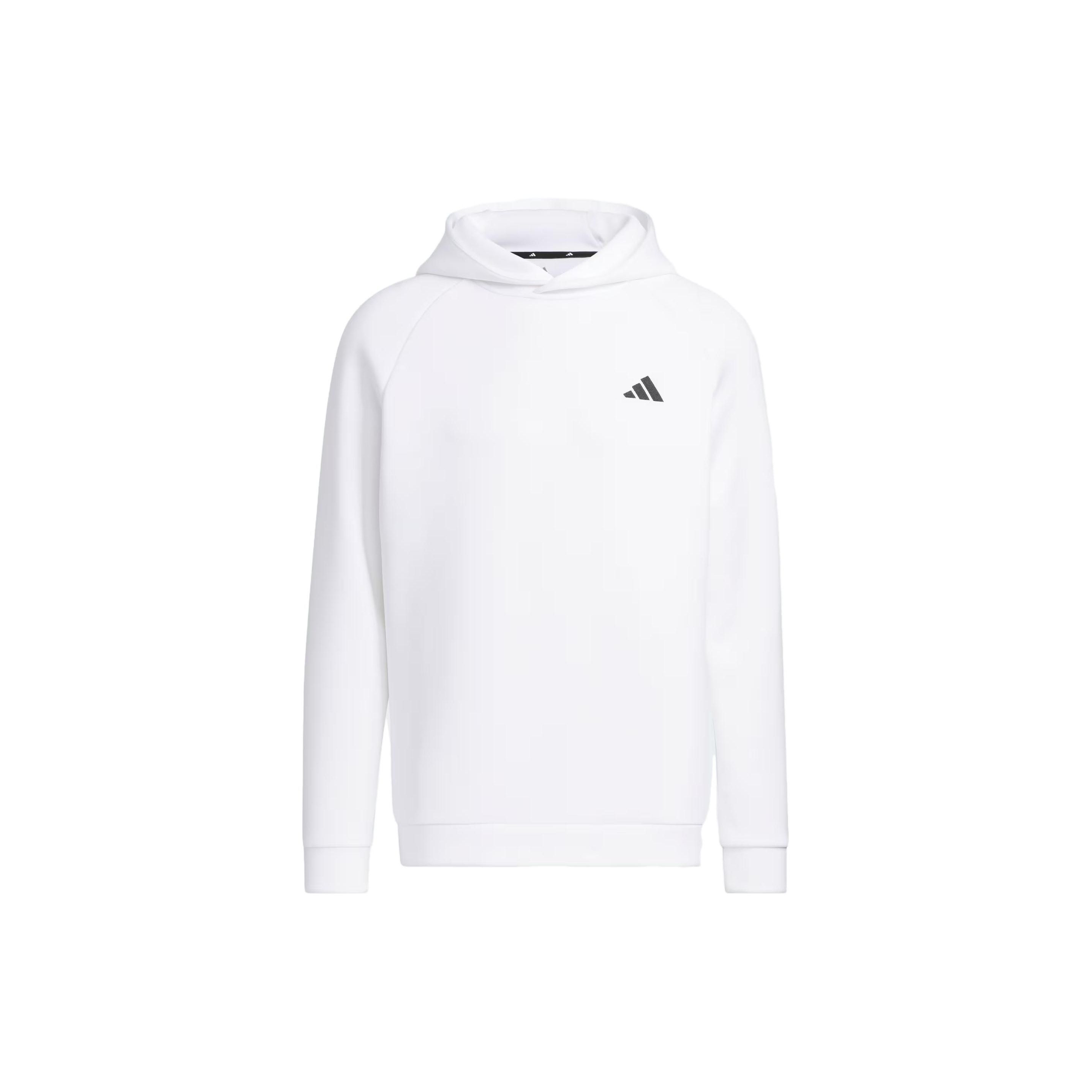 Adidas 3D Deboss Spacer Sleeve Hoodie Solid Color Logo Golf Sports Hoodie Men Hoodies White HY0969 M
