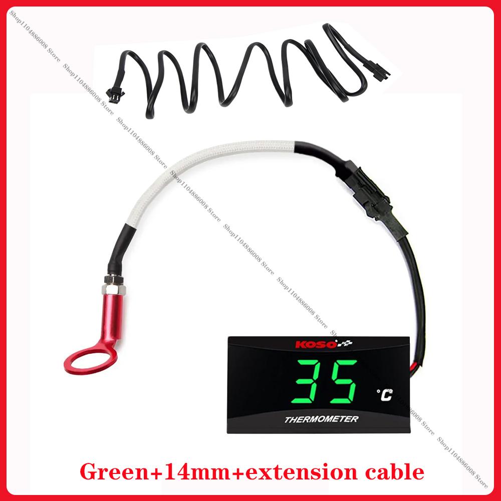 Motorcycle Temperature Measuring Instrument Koso Cylinder Head Temperature Sensor Water Temperature Gauge Oil Tempera Instrument